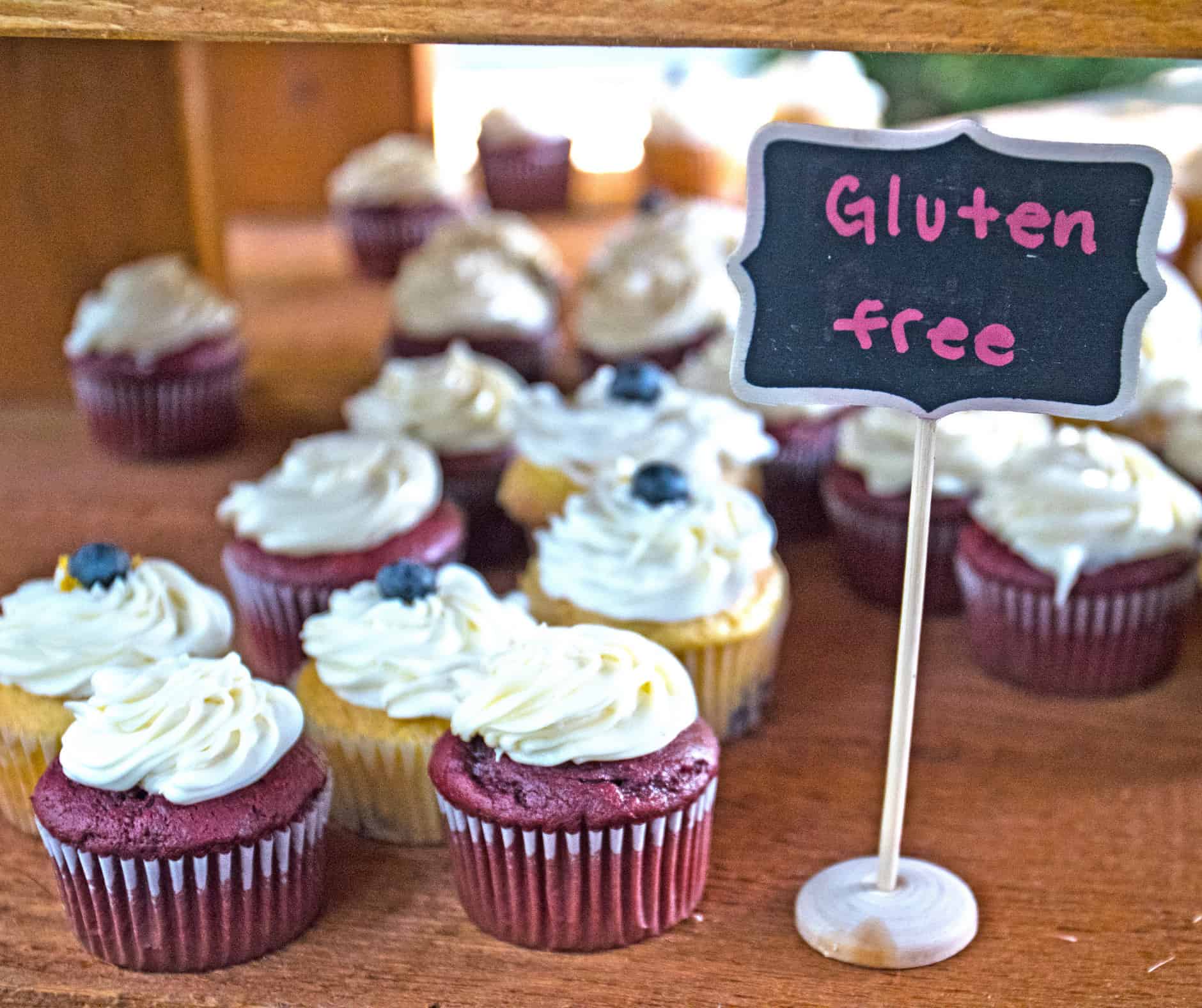 A photo of delicious looking gluten free cupcakes